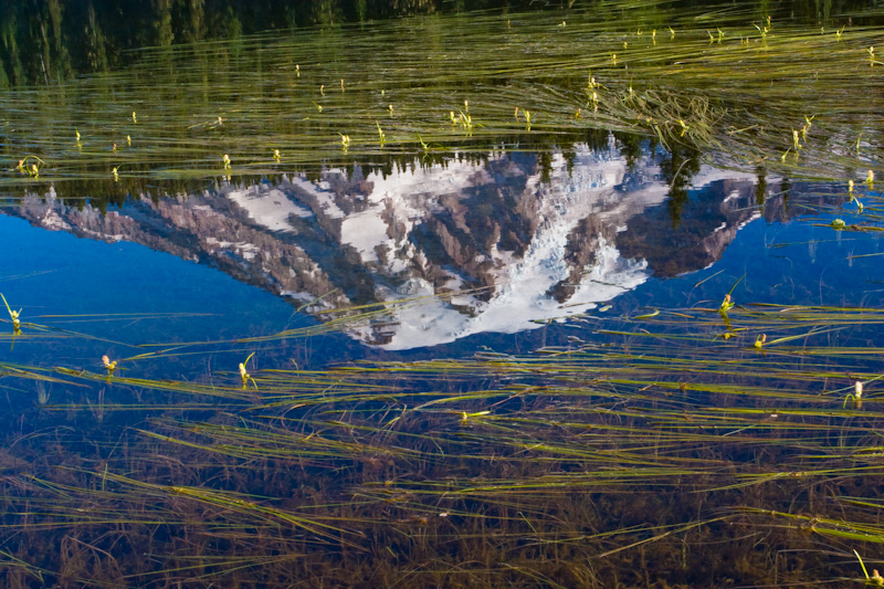 Reflection Of Mount Rainier In Reflection Lake